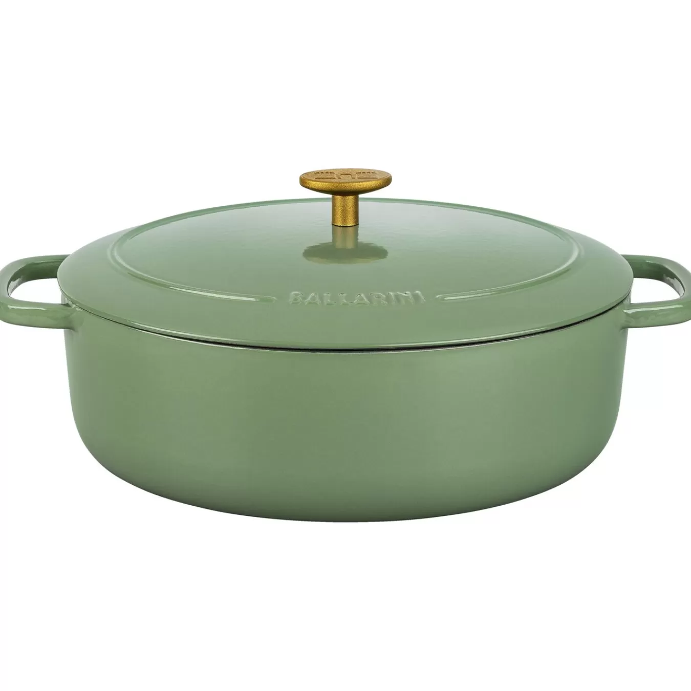 BALLARINI Cocotte 29 Cm, Oval,, Gusseisen Grun Hot