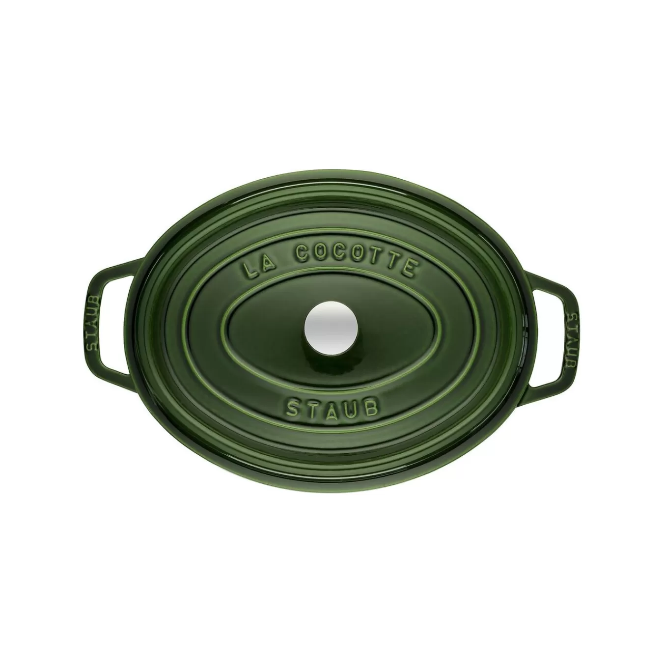 STAUB Cocotte 29 Cm, Oval,, Gusseisen Basilikum-Grun Discount