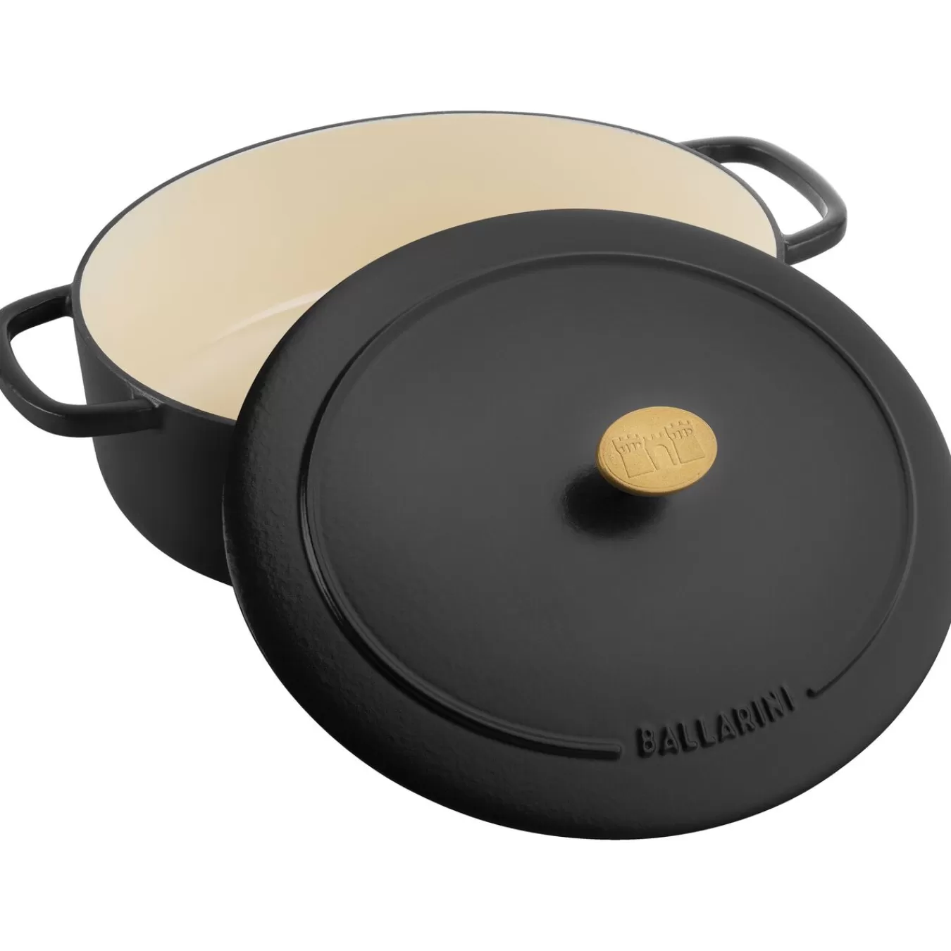 BALLARINI Cocotte 29 Cm, Oval,, Gusseisen Schwarz Best