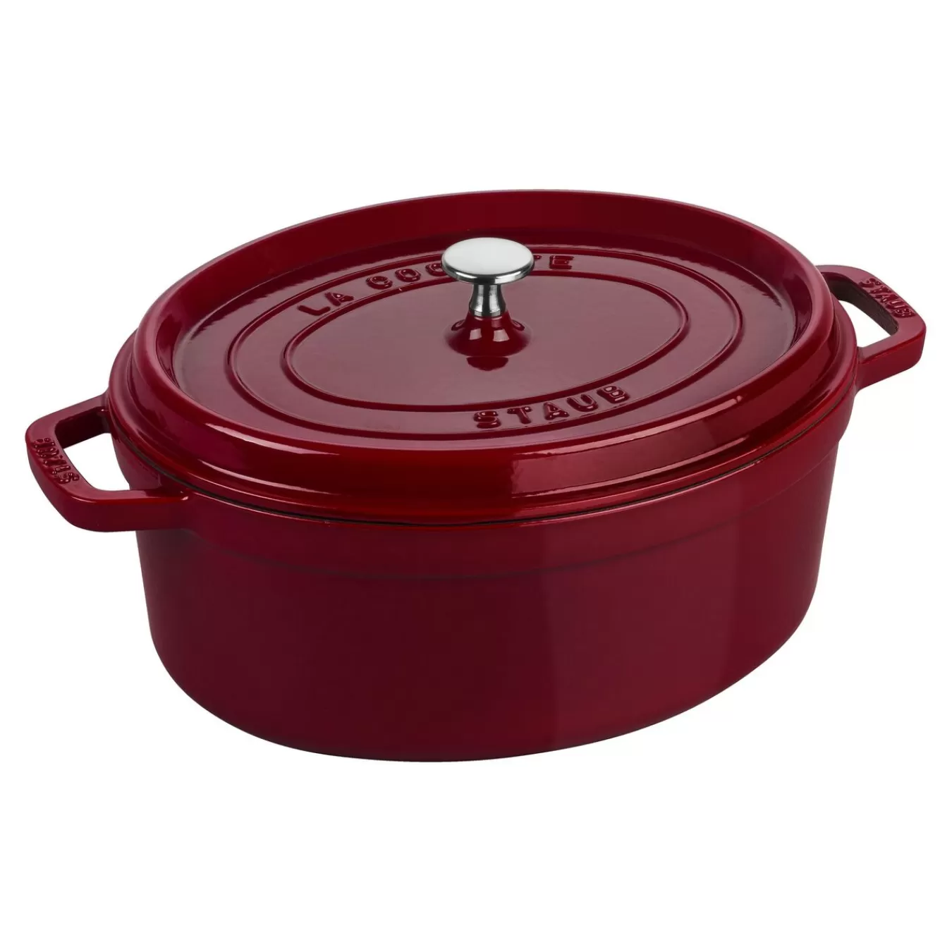 STAUB Cocotte 31 Cm, Oval,, Gusseisen Bordeaux Cheap