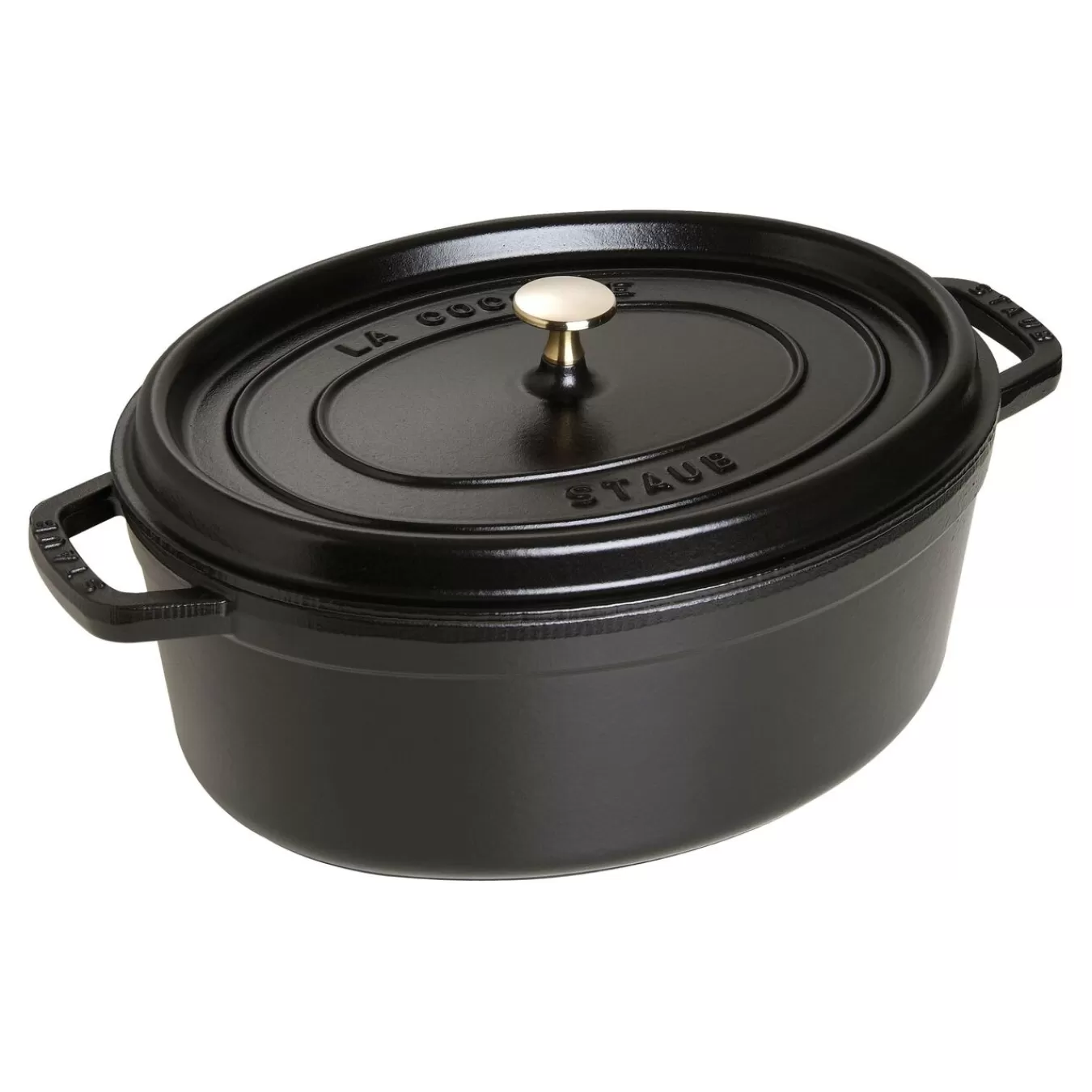 STAUB Cocotte 33 Cm, Oval,, Gusseisen Schwarz Cheap