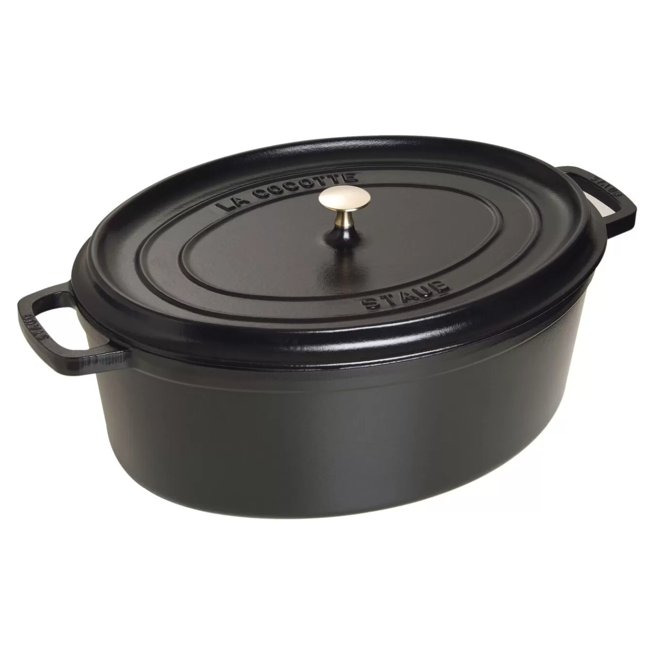 STAUB Cocotte 41 Cm, Oval,, Gusseisen Schwarz Best