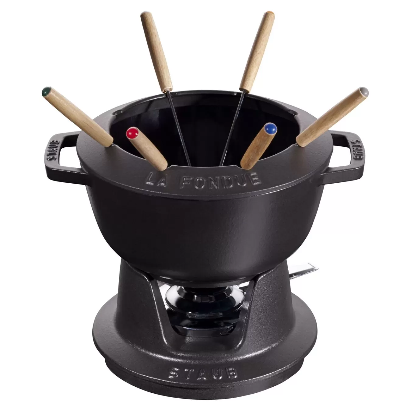 STAUB Fondue Set 20 Cm, Schwarz New