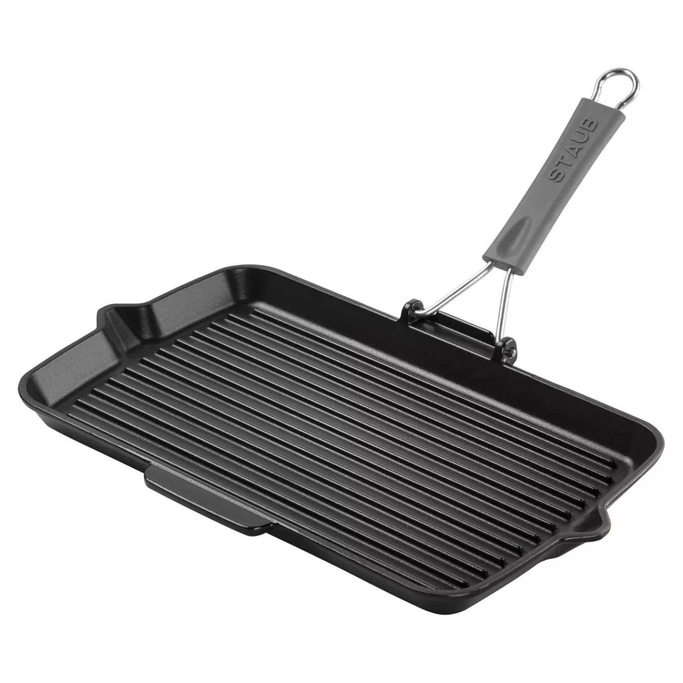 STAUB Grillpfanne Mit Ausgiesnase 34 X 21 Cm, Gusseisen, Schwarz Best