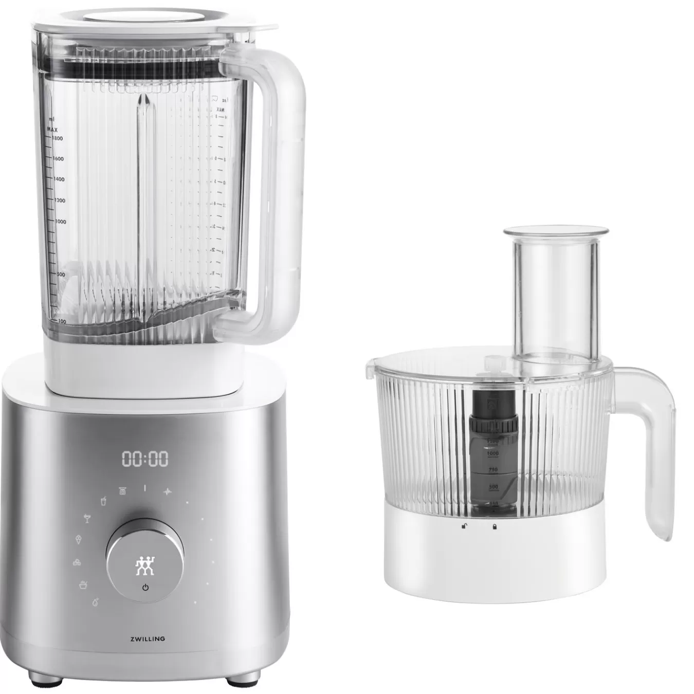 ZWILLING Hochleistungsstandmixer Pro Mit Food Processor, Silber-Weis Silver-White Best Sale