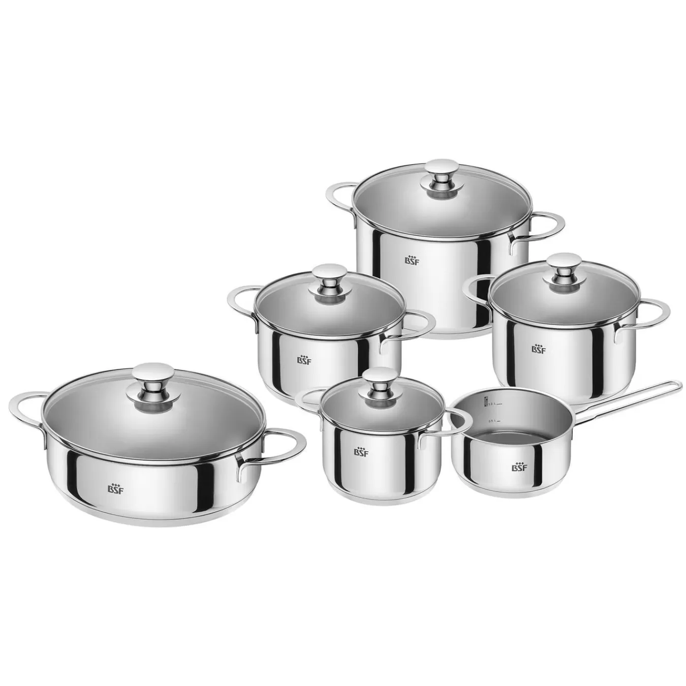 ZWILLING Kochgeschirrset, 6-Tlg. Silver Fashion