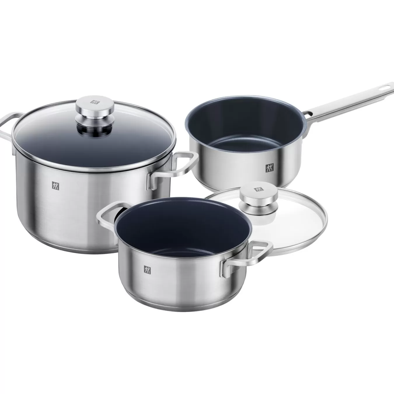 ZWILLING Kochtopfset 3-Tlg, Edelstahl Silber Cheap