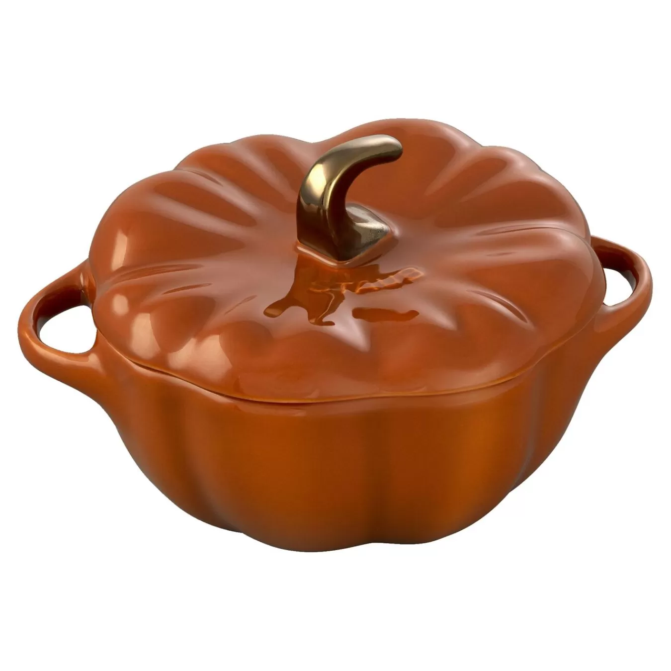 STAUB Kurbis Cocotte 12 Cm, Kurbis,, Keramik Zimt New