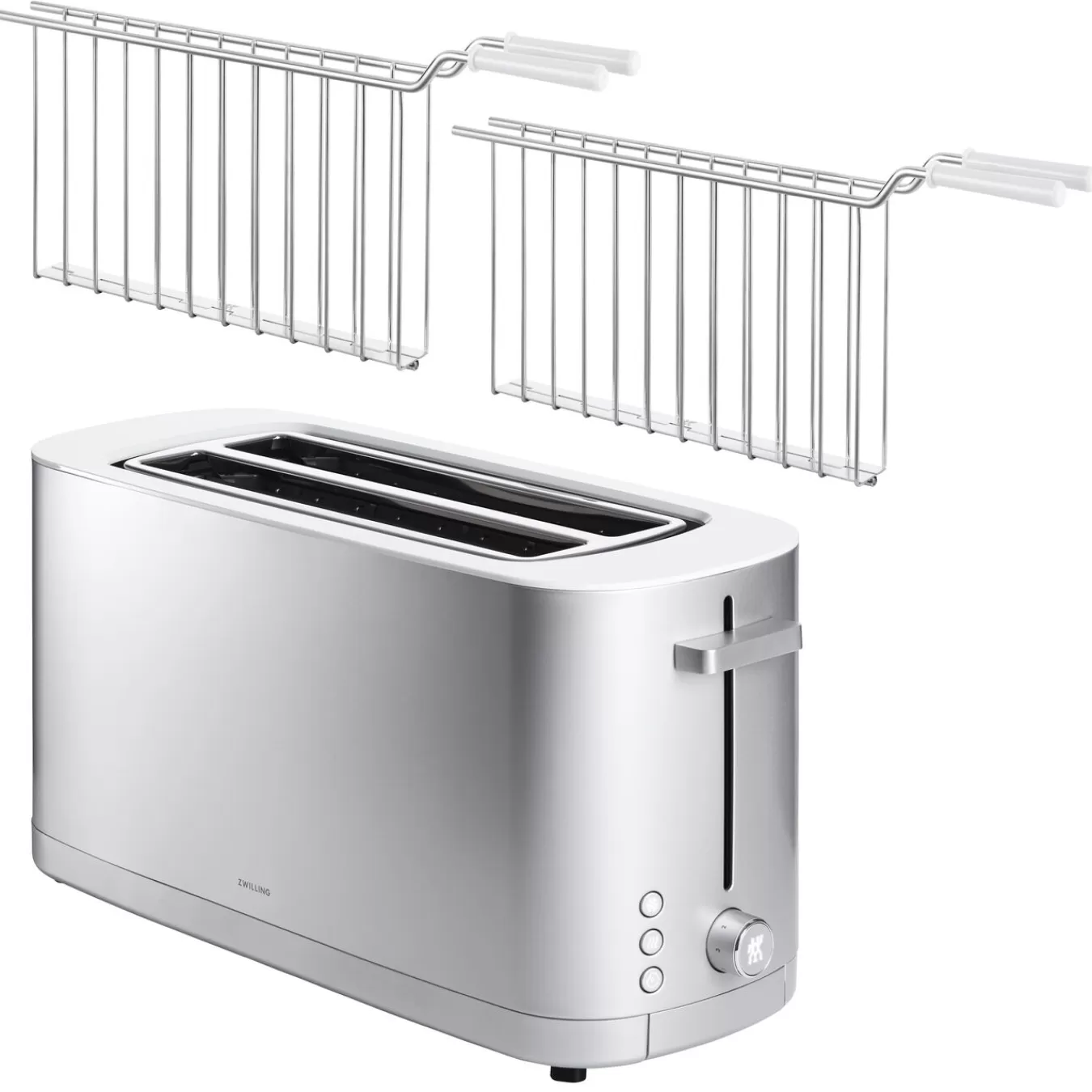 ZWILLING Langschlitztoaster Mit Sandwichzangen, 3-Tlg. Silver Hot