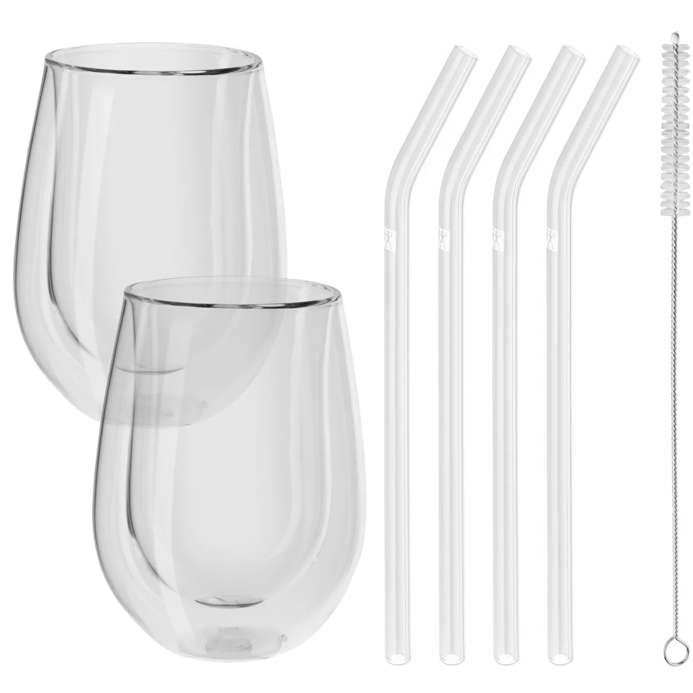 ZWILLING Longdrink Glasset + Glasstrohhalme Transparent Best