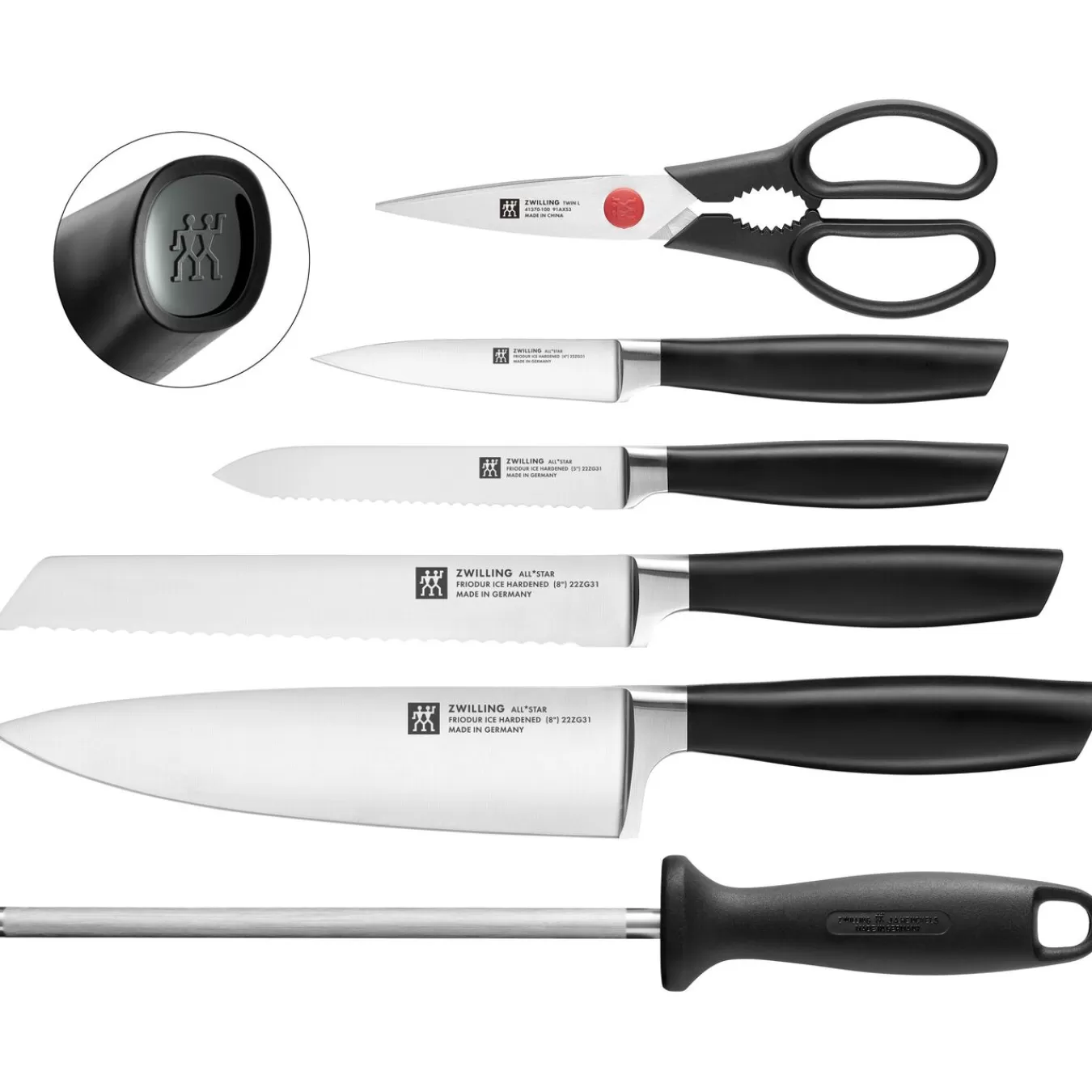 ZWILLING Messerblockset 7-Tlg, Schwarz Online