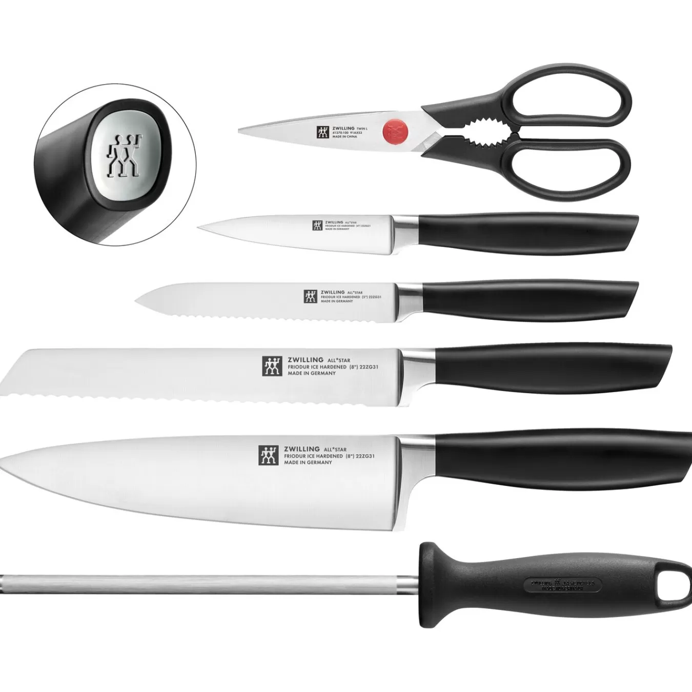 ZWILLING Messerblockset 7-Tlg, Schwarz Silber Store