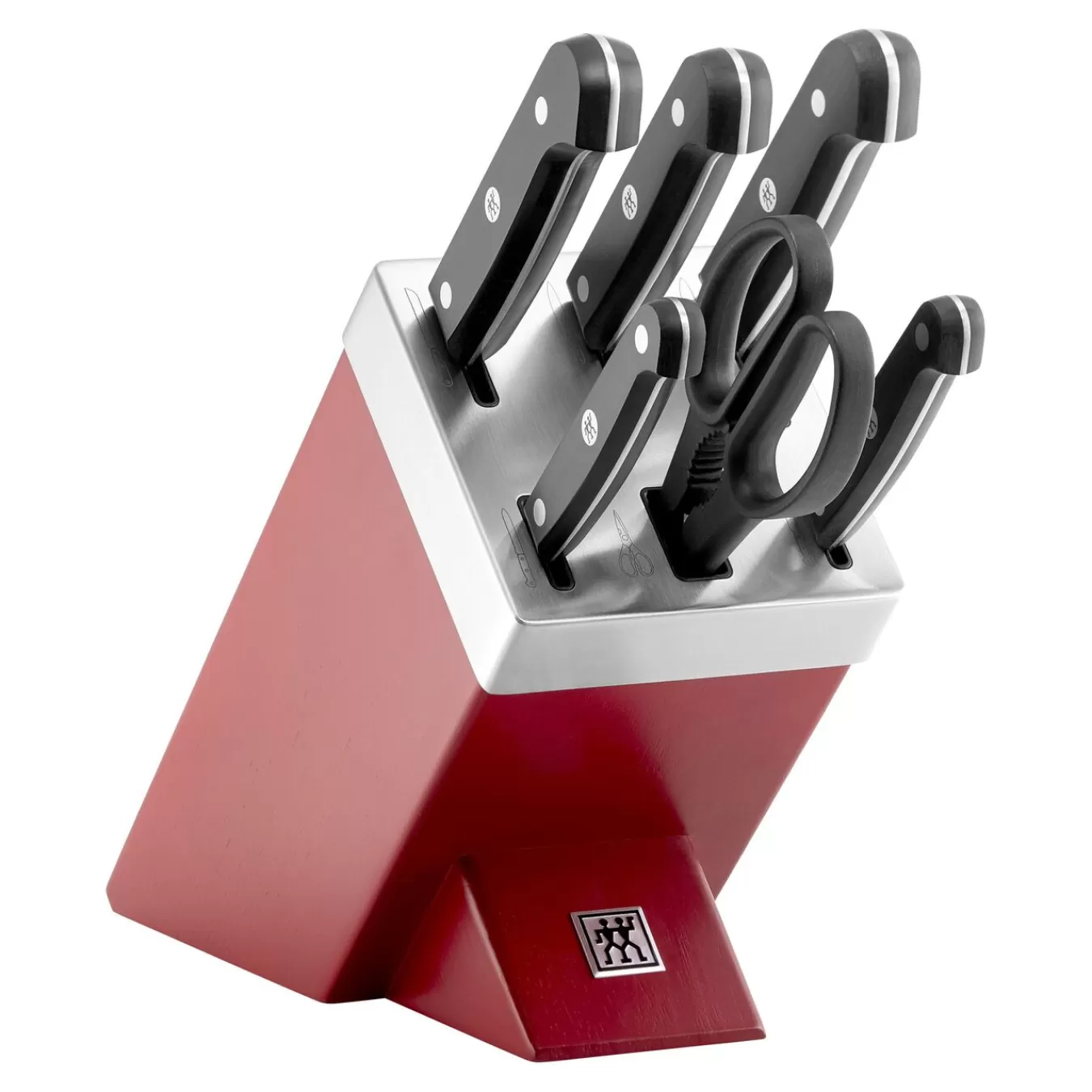 ZWILLING Messerblockset Mit Kis Technologie 7-Tlg, Rot Hot