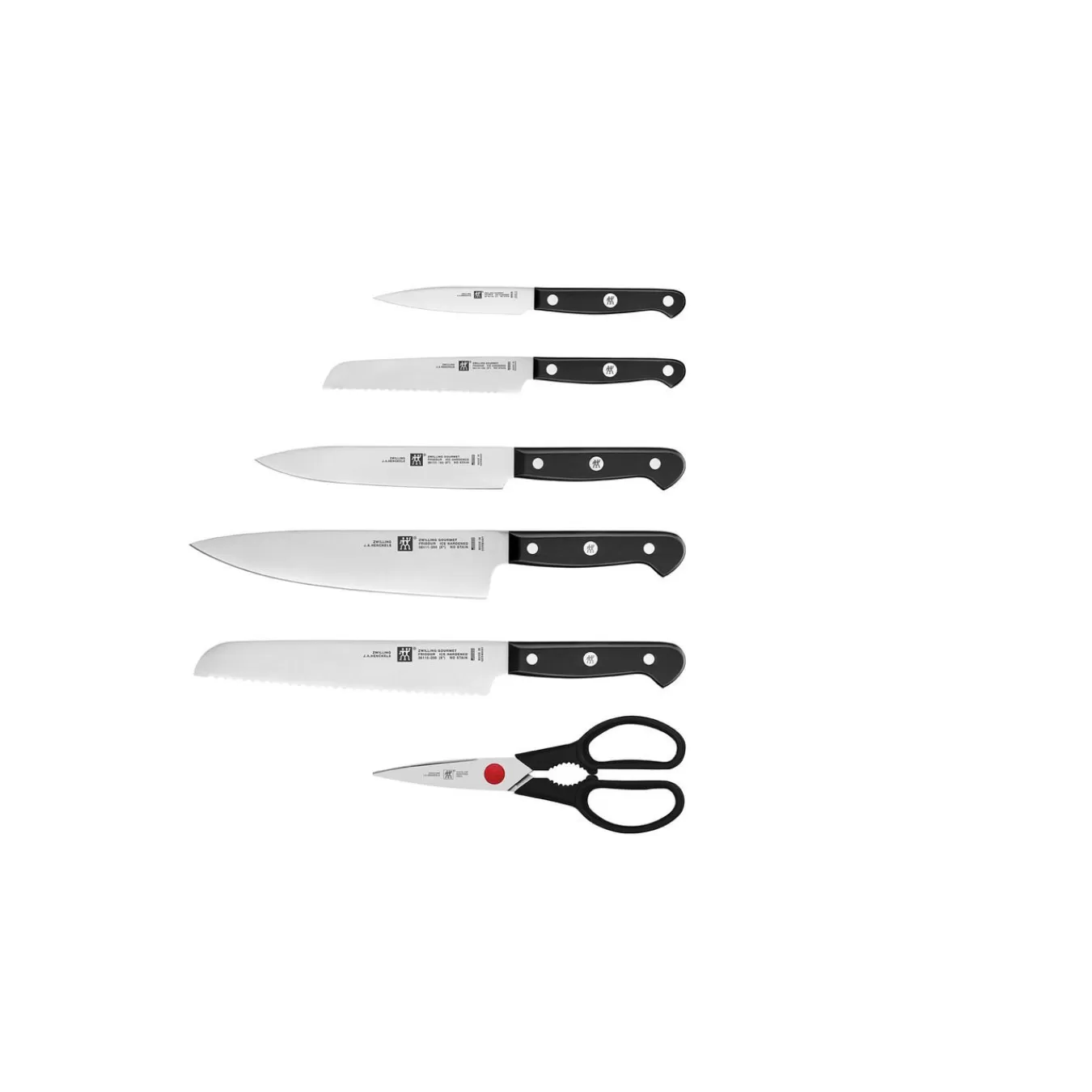 ZWILLING Messerblockset Mit Kis Technologie 7-Tlg, Rot Hot