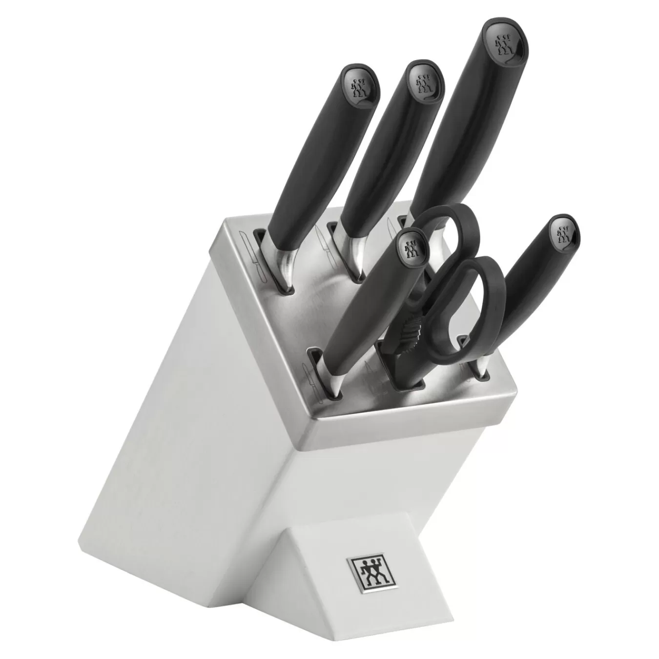 ZWILLING Messerblockset Mit Kis Technologie 7-Tlg, Weis Schwarz Cheap