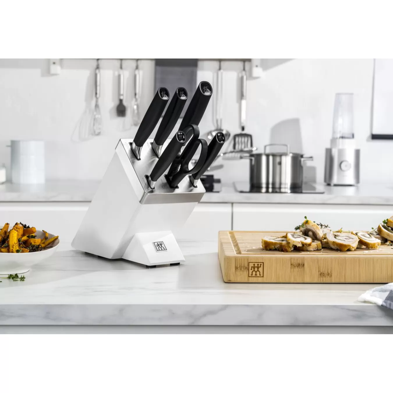 ZWILLING Messerblockset Mit Kis Technologie 7-Tlg, Weis Schwarz Cheap