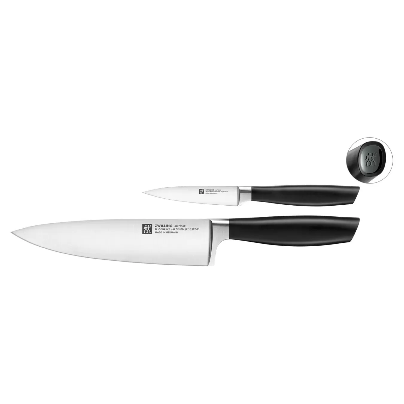 ZWILLING Messerset 2-Tlg, Schwarz Outlet