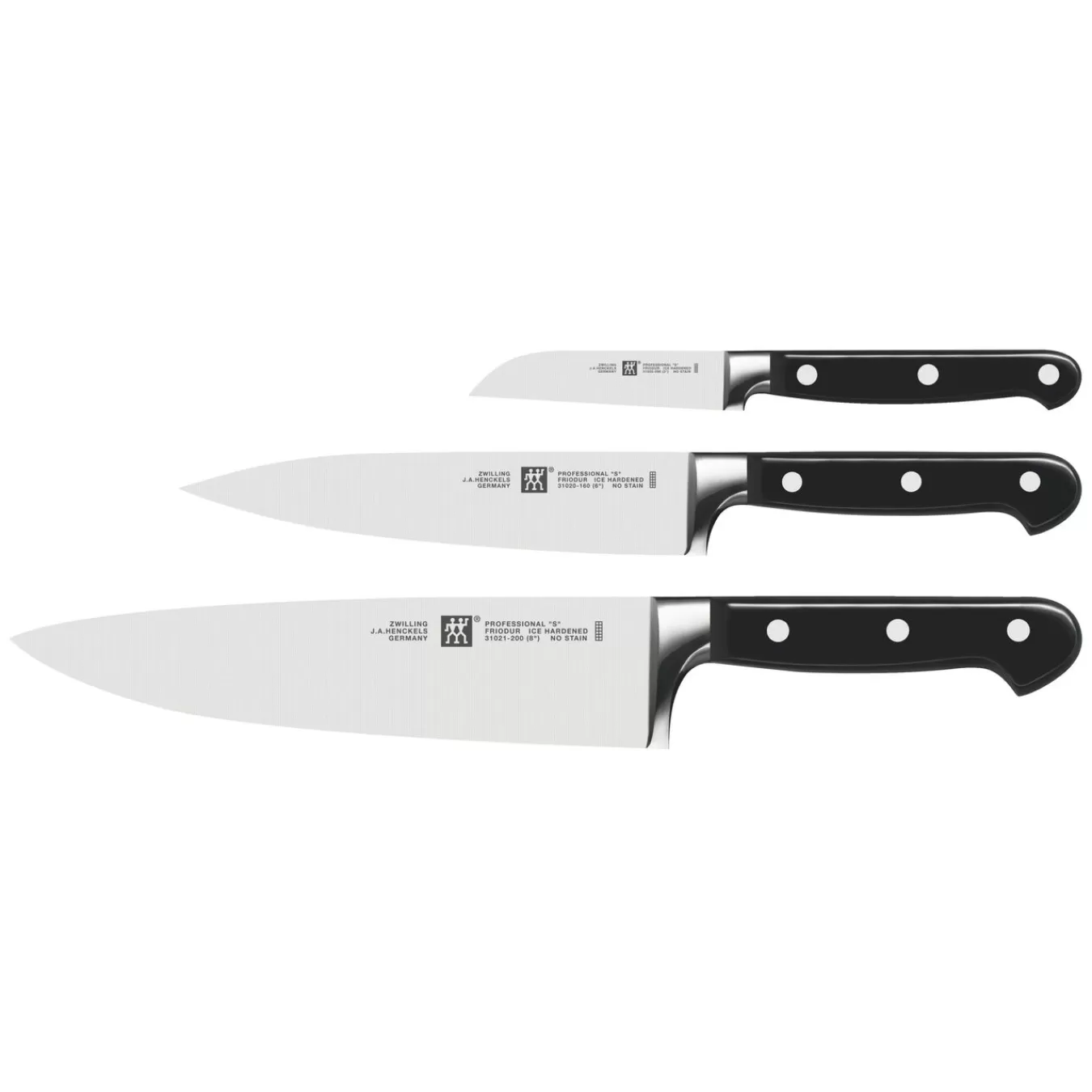 ZWILLING Messerset 3-Tlg No-Color Clearance