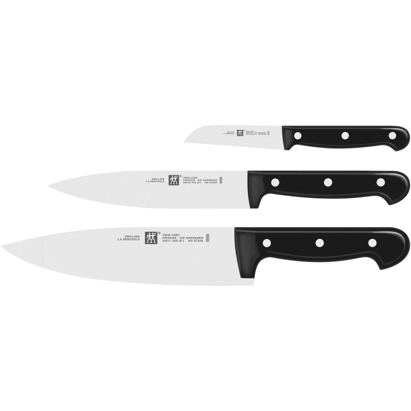 ZWILLING Messerset 3-Tlg No-Color Hot