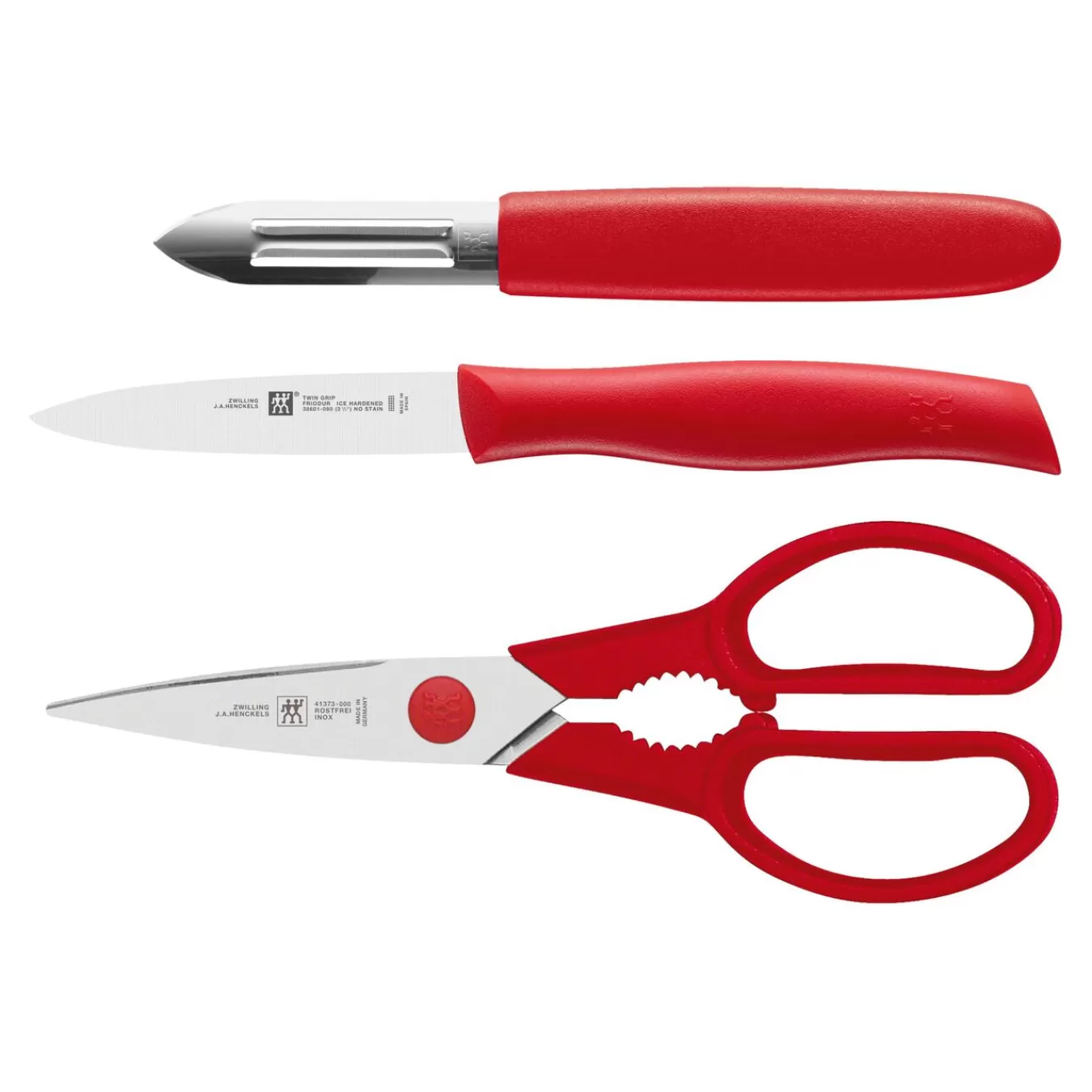 ZWILLING Messerset 3-Tlg, Rot Flash Sale