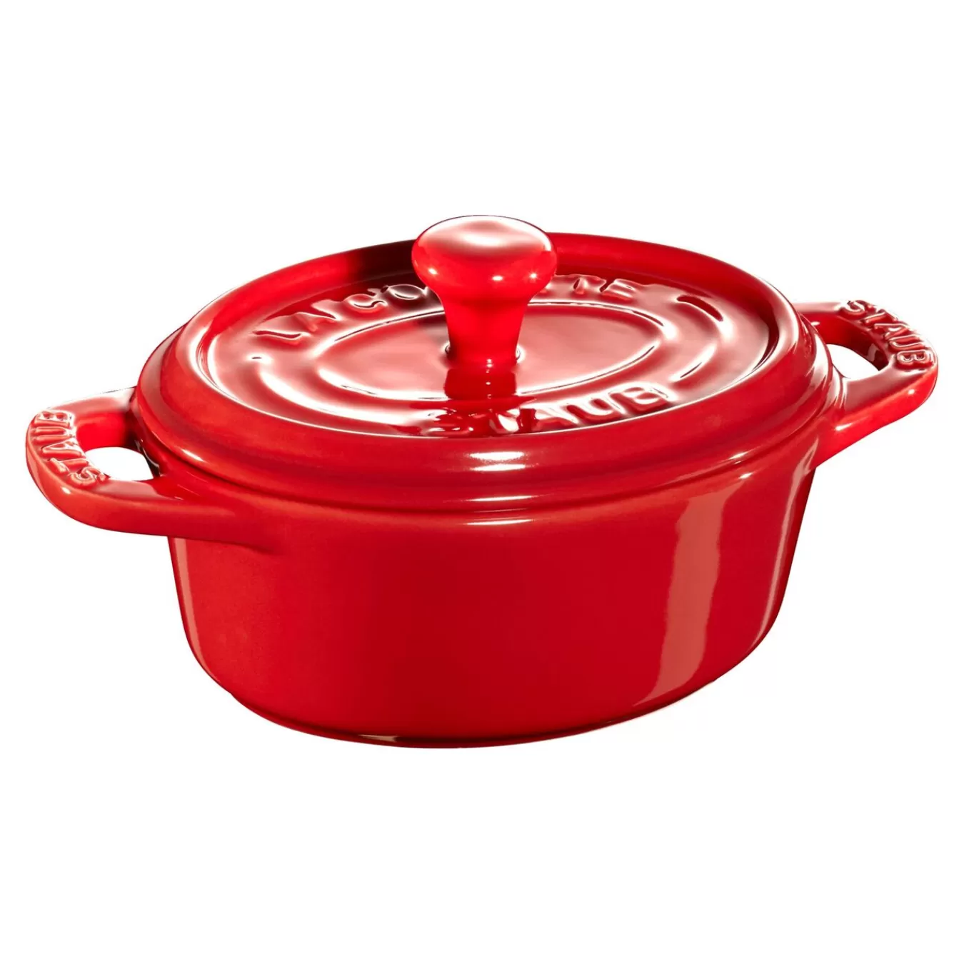 STAUB Mini Cocotte 10 Cm, Oval,, Keramik Kirsch-Rot Cheap