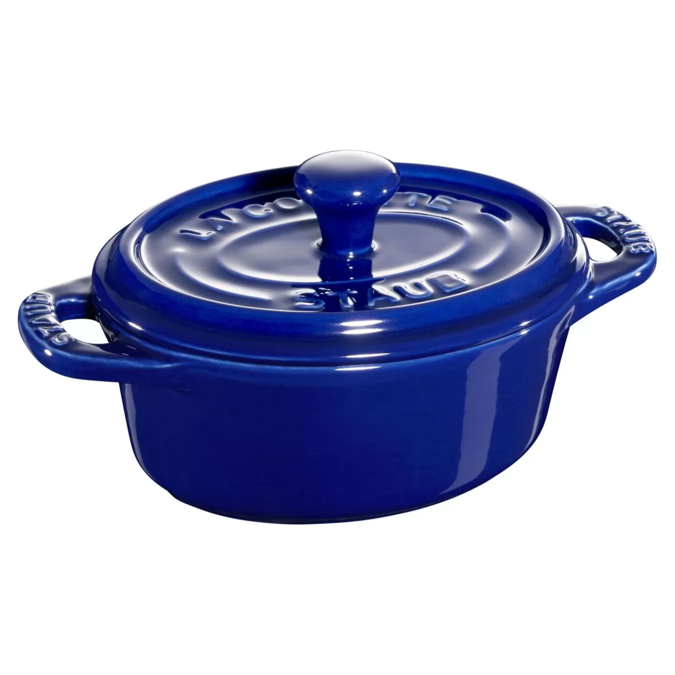 STAUB Mini Cocotte 10 Cm, Oval,, Keramik Dunkelblau Sale