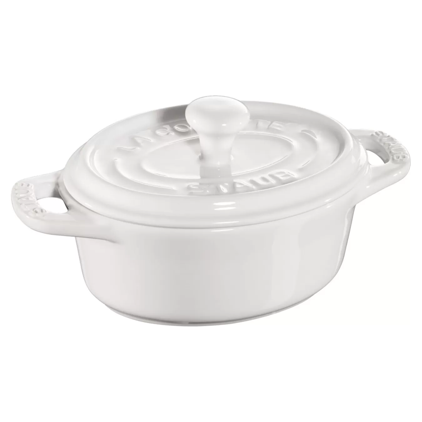 STAUB Mini Cocotte 10 Cm, Oval,, Keramik Reinweis Outlet