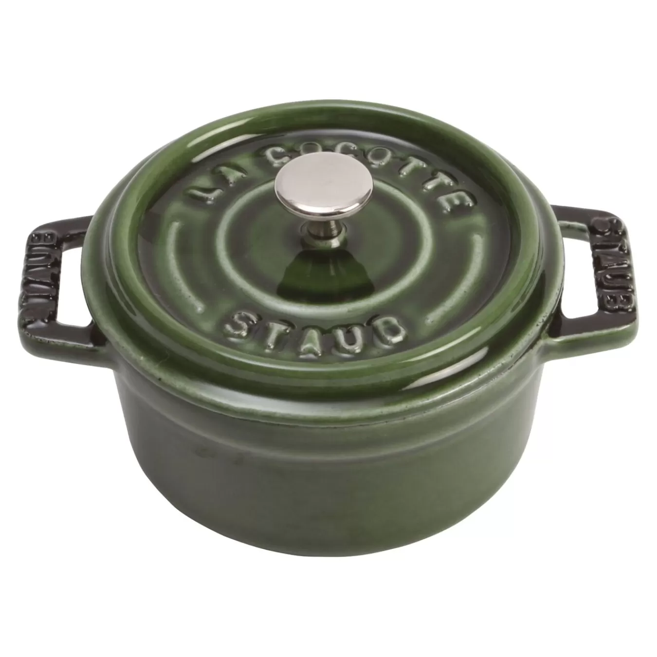 STAUB Mini Cocotte 10 Cm, Rund,, Gusseisen Basilikum-Grun Sale