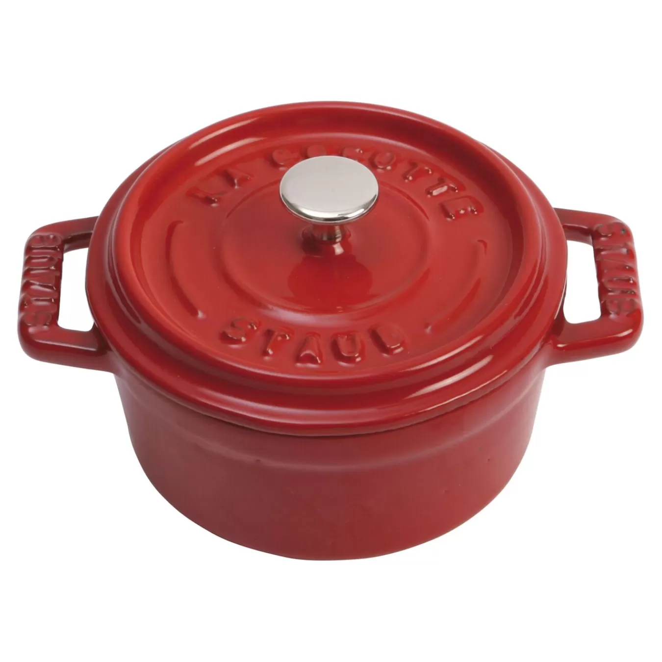 STAUB Mini Cocotte 10 Cm, Rund,, Gusseisen Kirsch-Rot Outlet