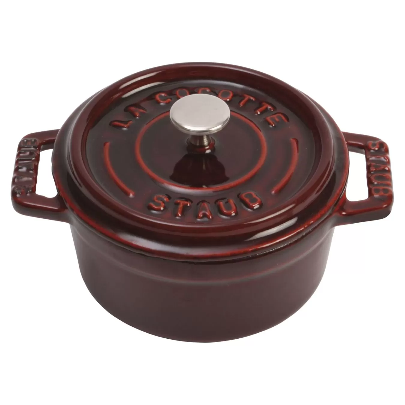 STAUB Mini Cocotte 10 Cm, Rund,, Gusseisen Grenadine-Rot Fashion