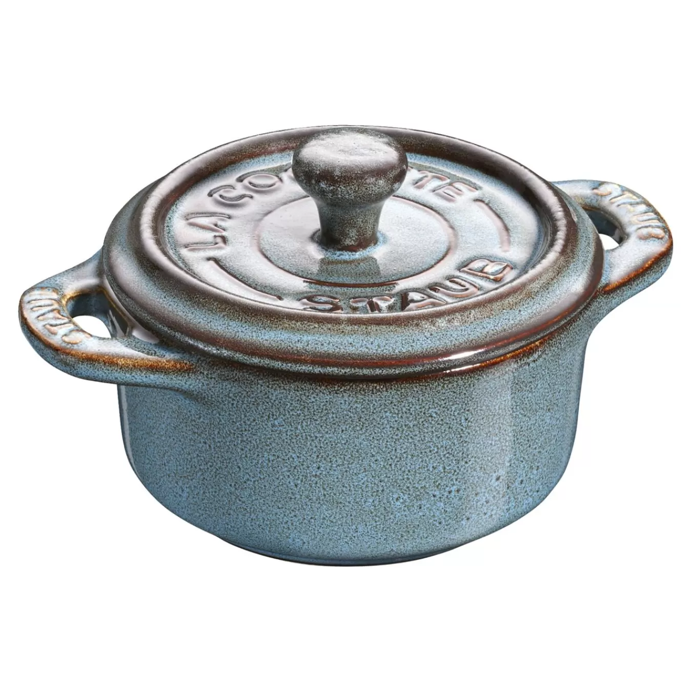 STAUB Mini Cocotte 10 Cm, Rund,, Keramik Antik-Turkis Best Sale