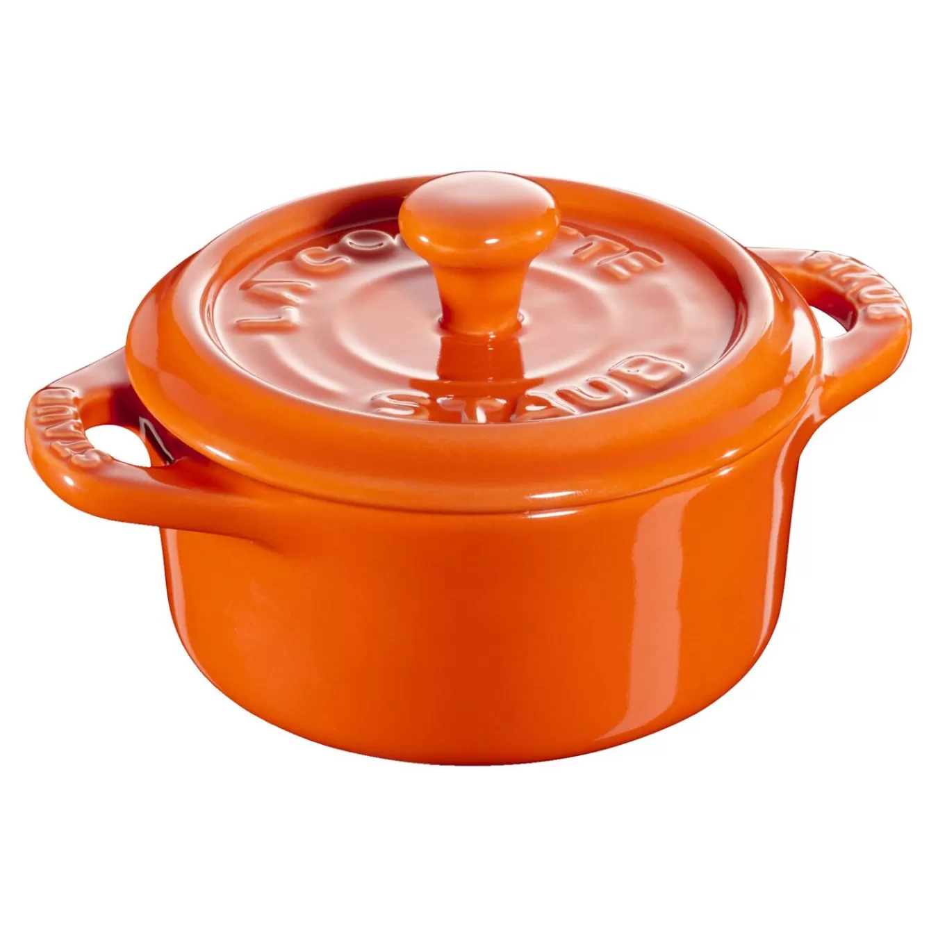 STAUB Mini Cocotte 10 Cm, Rund,, Keramik Orange Flash Sale