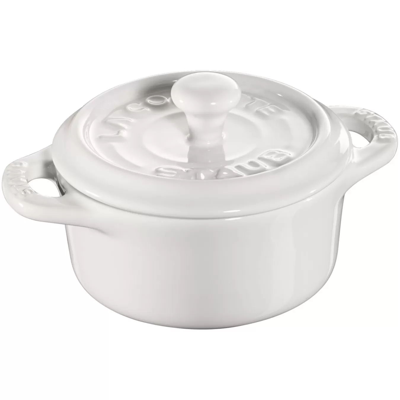 STAUB Mini Cocotte 10 Cm, Rund,, Keramik Reinweis Store