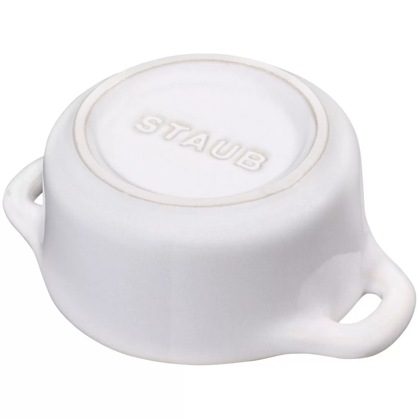 STAUB Mini Cocotte 10 Cm, Rund,, Keramik Elfenbein-Weis Cheap