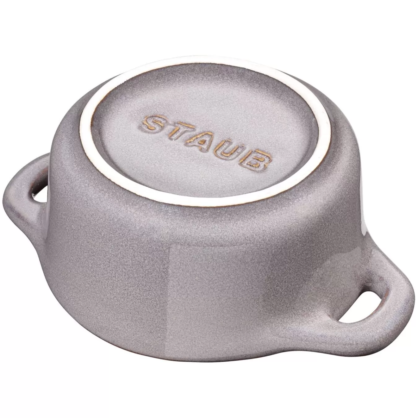 STAUB Mini Cocotte 10 Cm, Rund,, Keramik Antik-Grau Hot