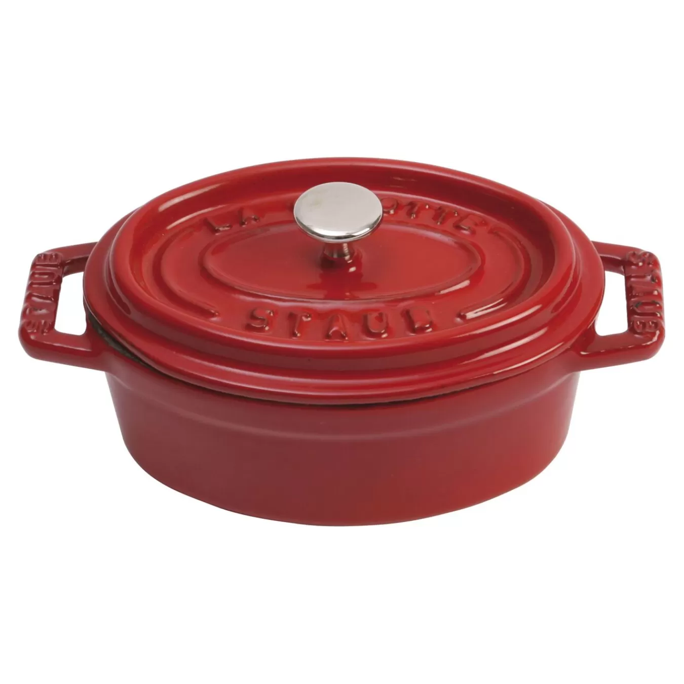 STAUB Mini Cocotte 11 Cm, Oval,, Gusseisen Kirsch-Rot Cheap