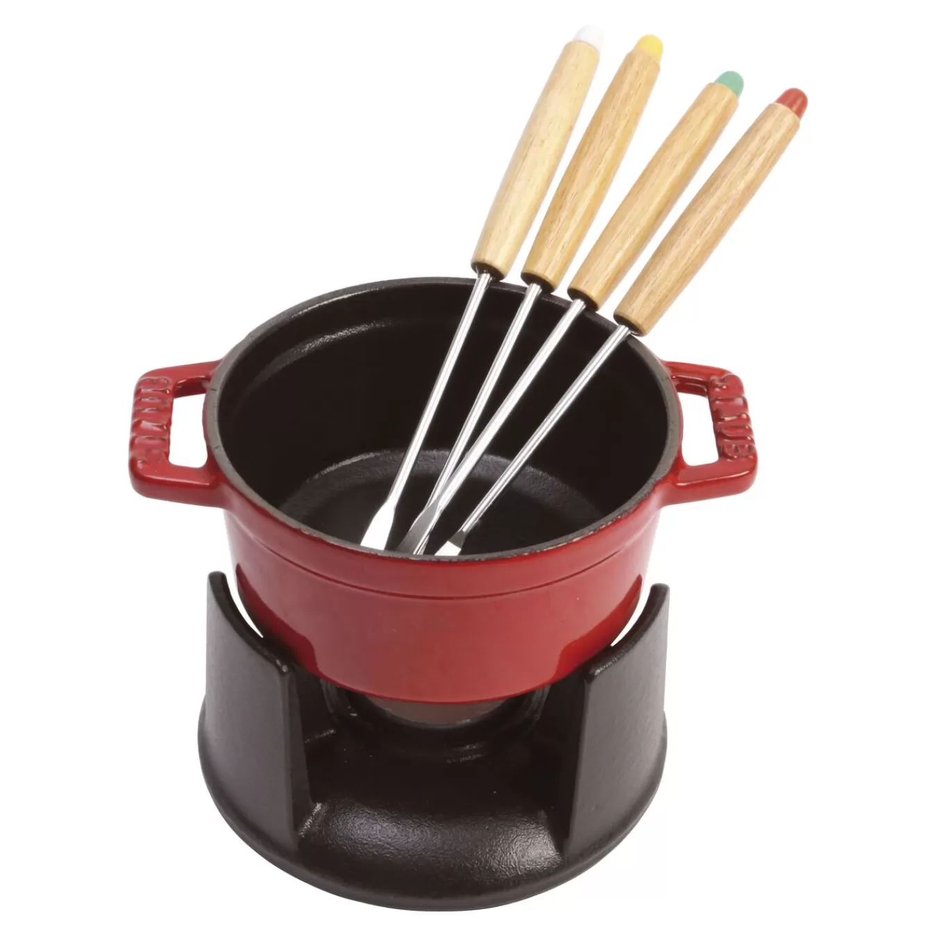 STAUB Mini Fondue Set 10 Cm, Kirsch-Rot Online