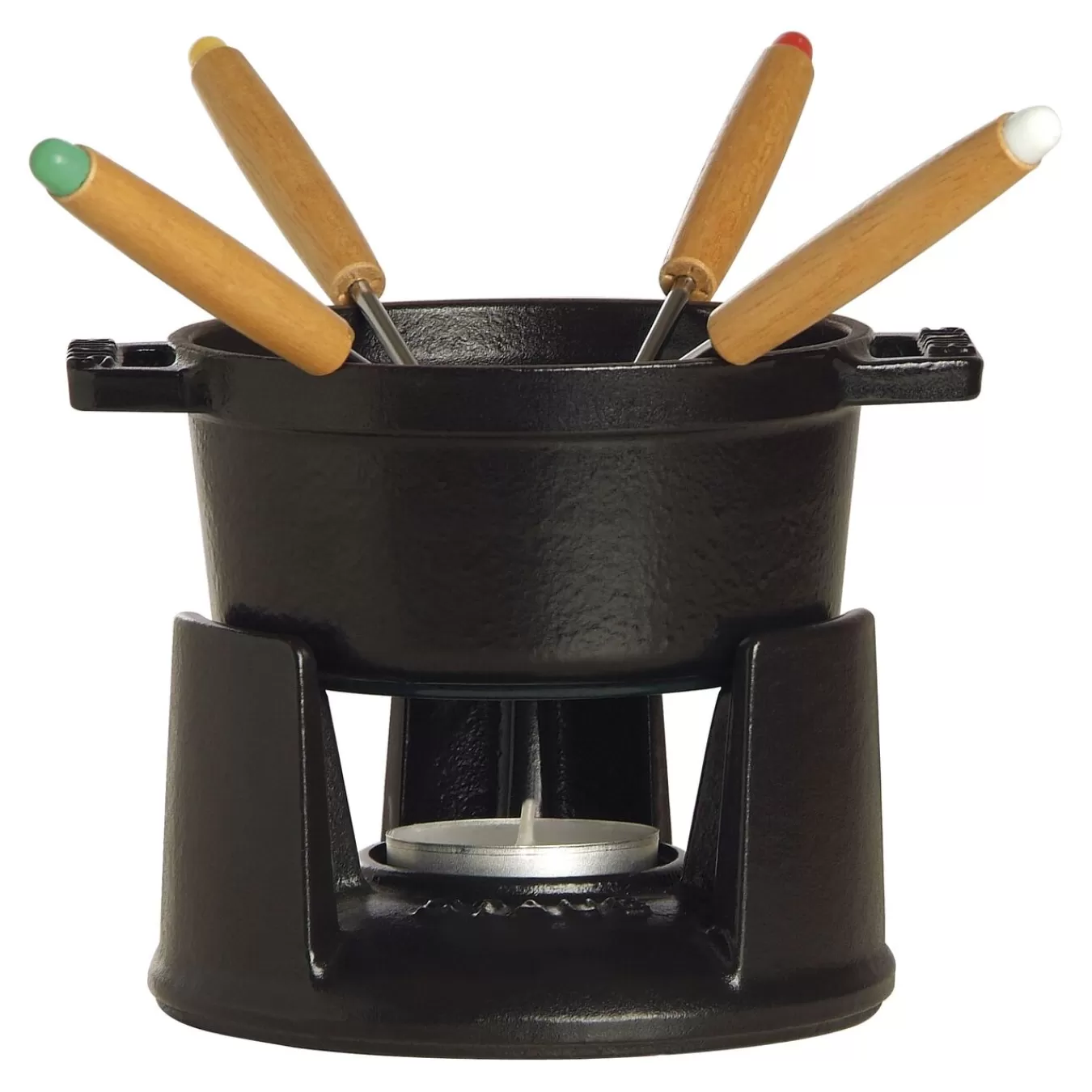 STAUB Mini Fondue Set 10 Cm, Schwarz Fashion