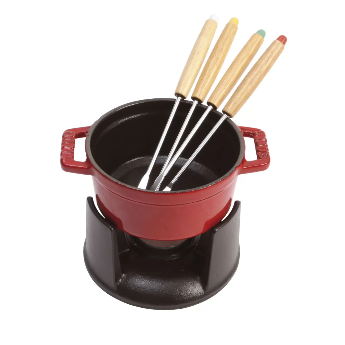 STAUB Mini Fondue Set 10 Cm, Kirsch-Rot Online