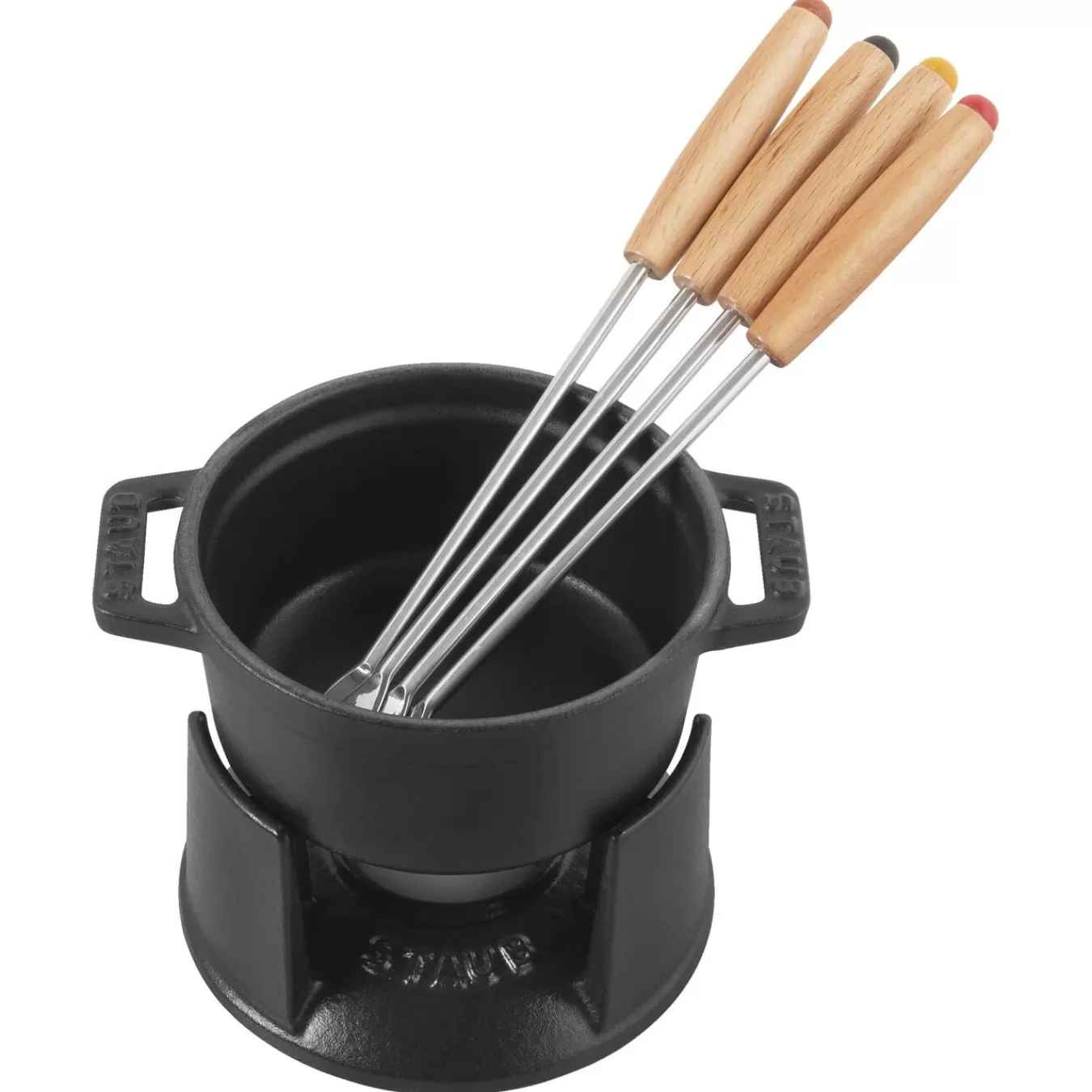 STAUB Mini Fondue Set 10 Cm, Schwarz Fashion