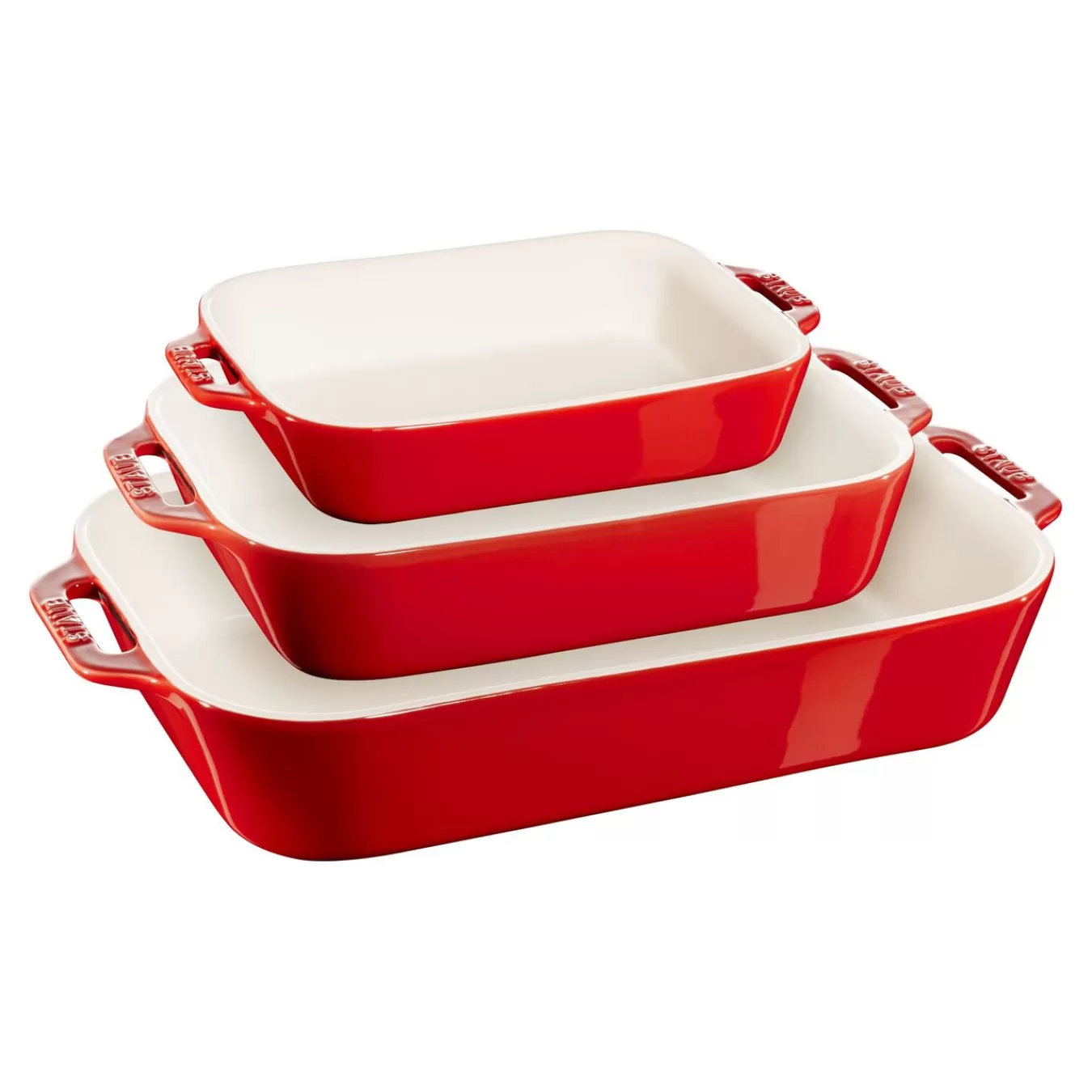 STAUB Ofenformenset 3-Tlg Kirsch-Rot Discount