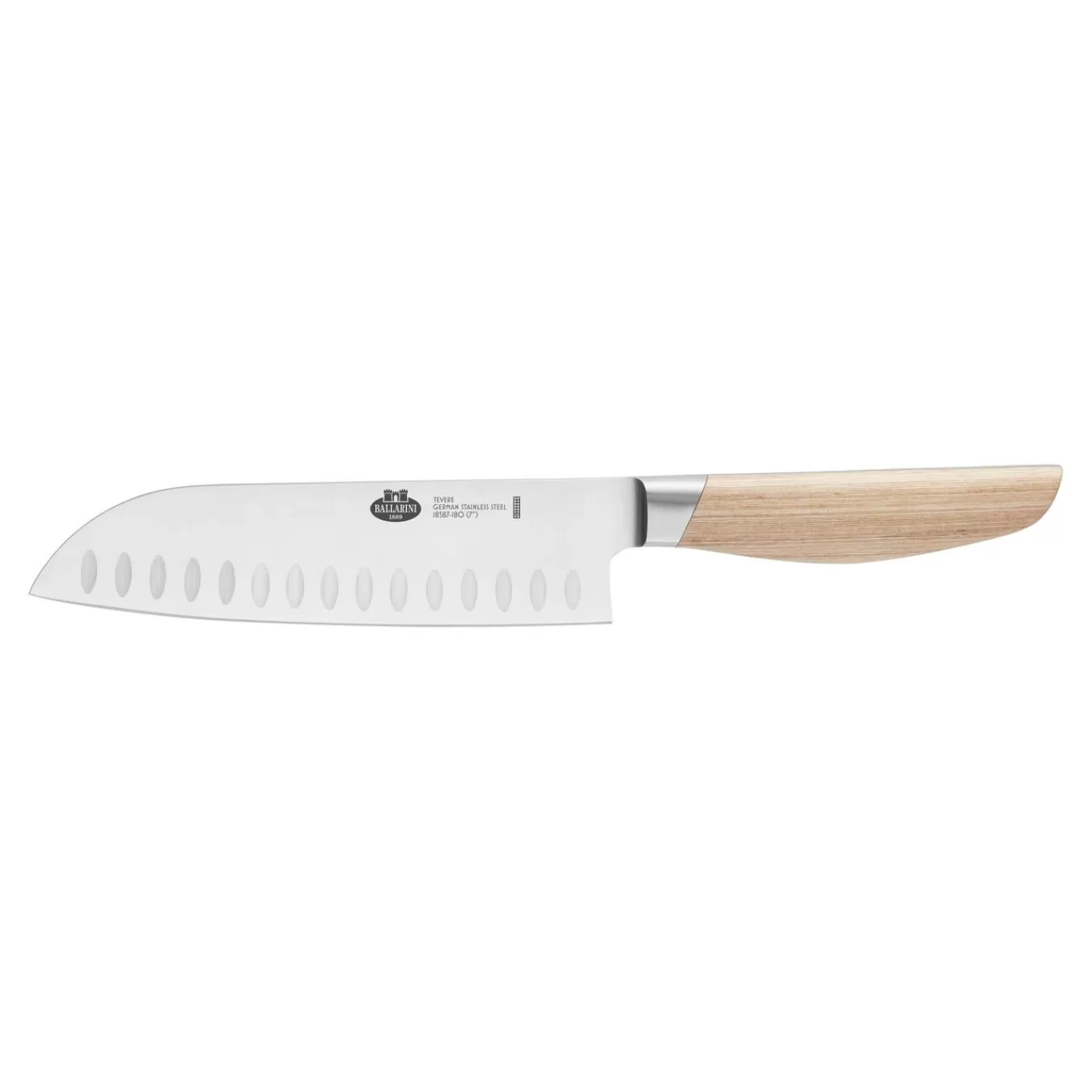 BALLARINI Santokumesser 18 Cm, Kullenschliff Natur Best Sale