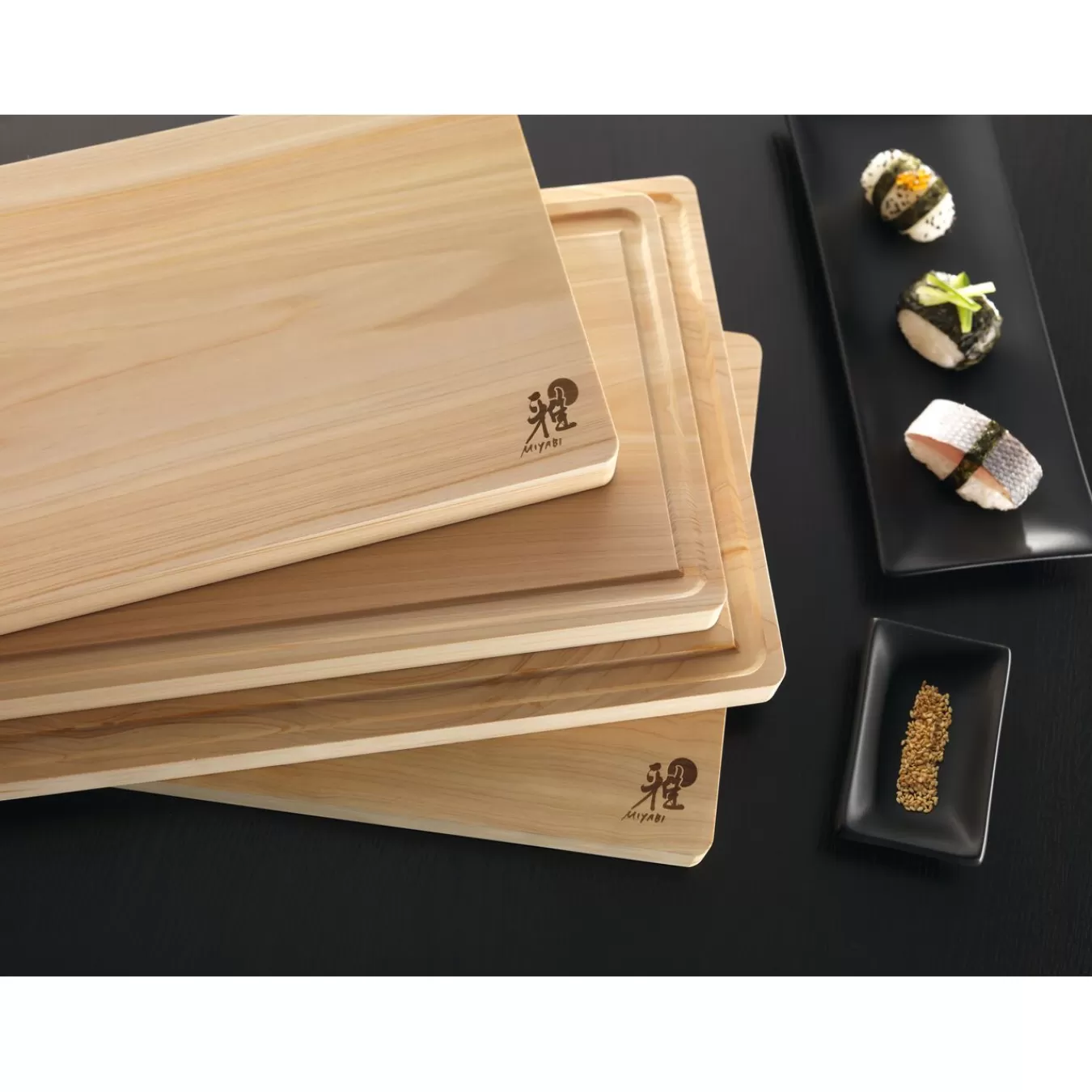 MIYABI Schneidbrett 35 Cm X 20 Cm, Hinoki Holz Braun Store