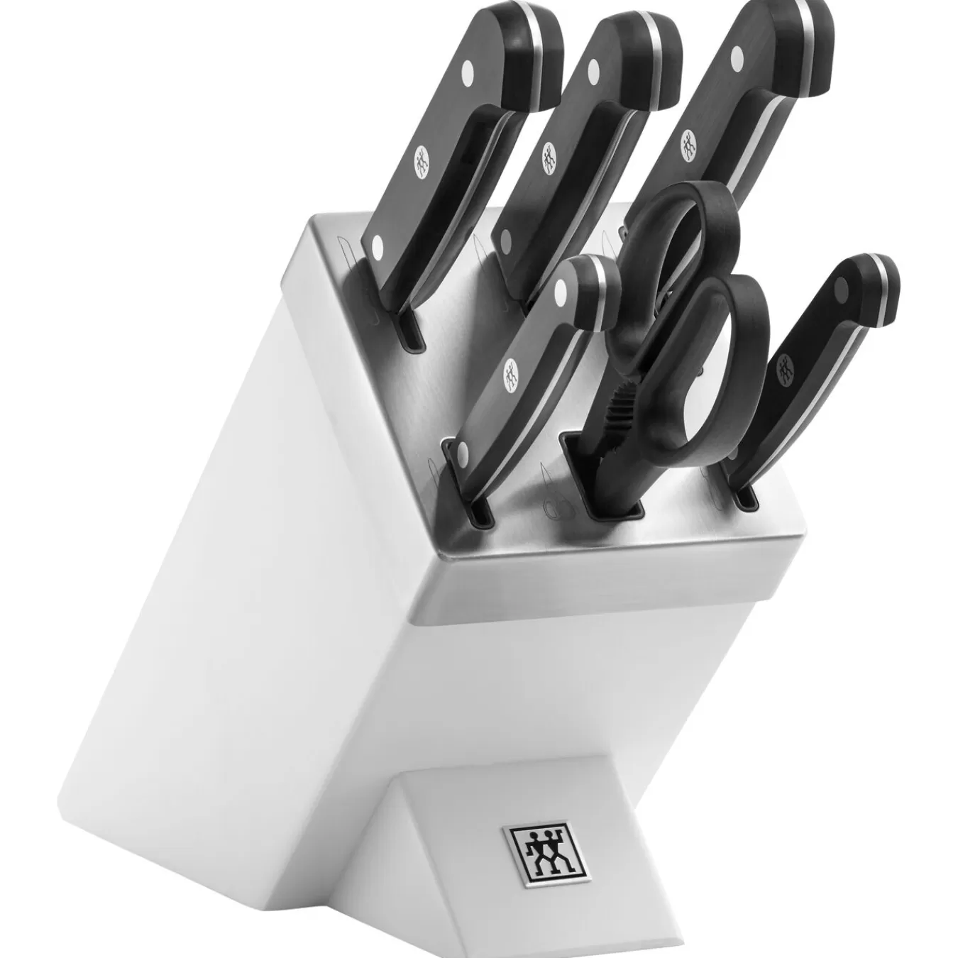 ZWILLING Selbstschärfender Messerblock 7-Tlg, Weis Fashion