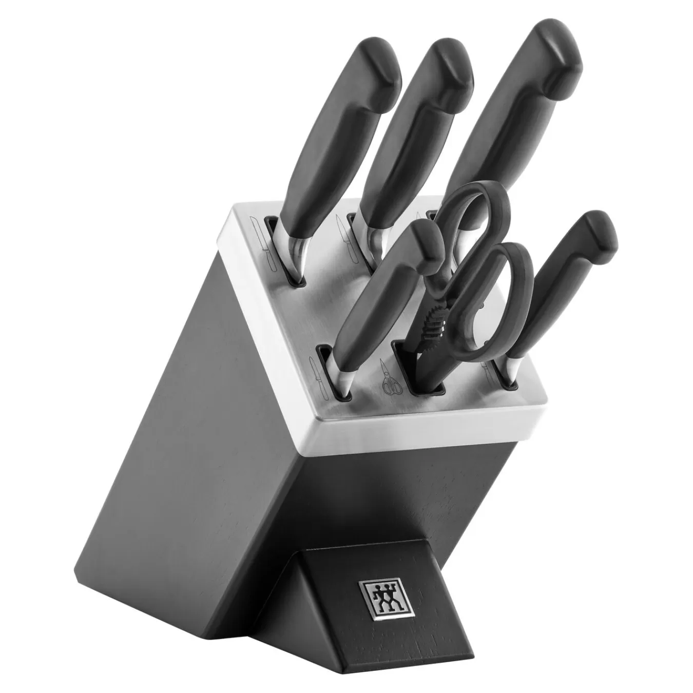 ZWILLING Selbstschärfender Messerblock 7-Tlg, Schwarz Cheap