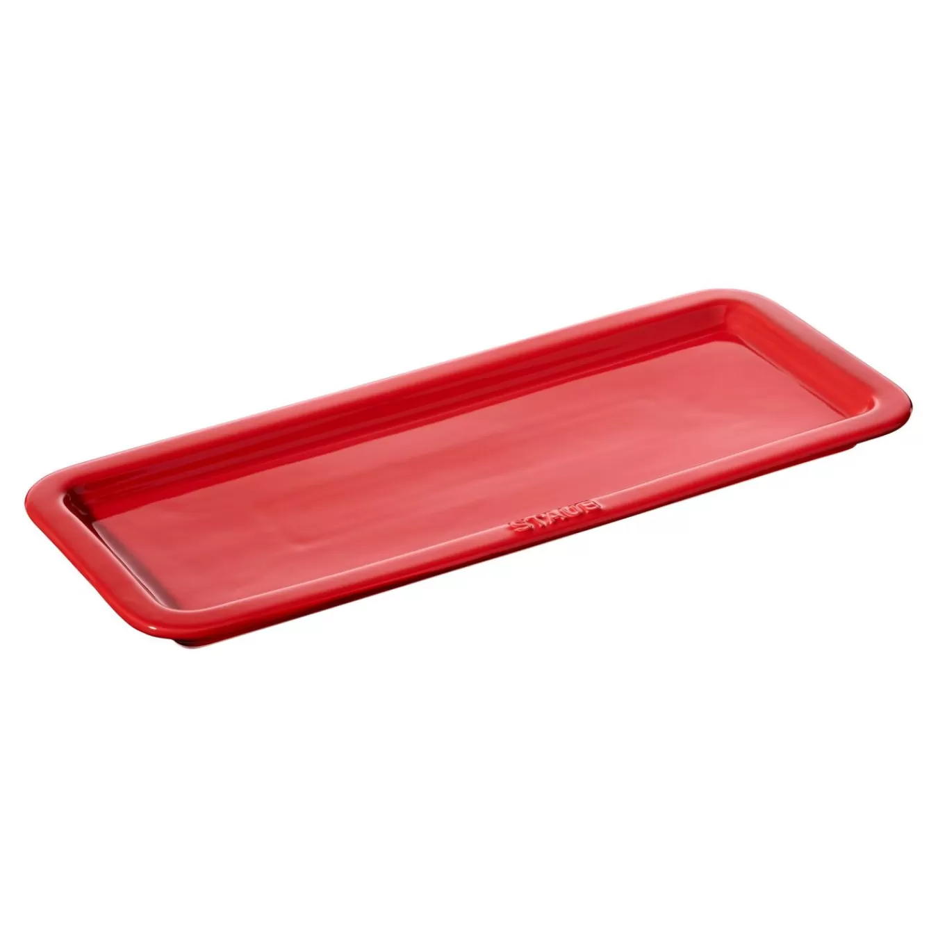 STAUB Servierteller 36 Cm X 14 Cm, Keramik, Kirsch-Rot New