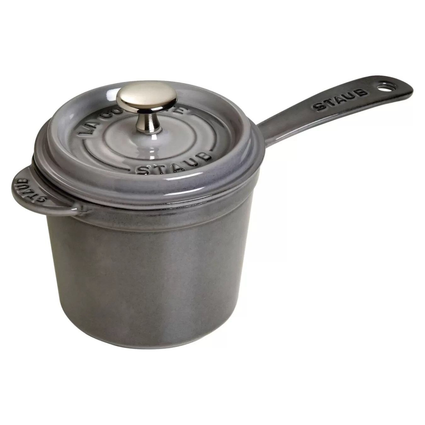 STAUB Stieltopf 14 Cm, Gusseisen, Graphit-Grau New