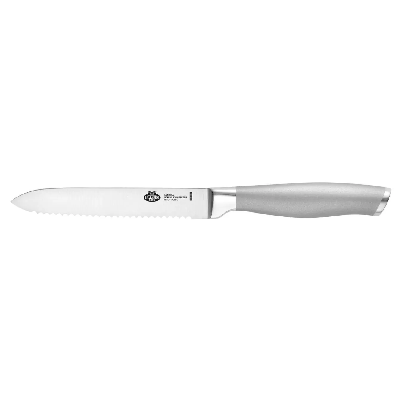 BALLARINI Universalmesser 13 Cm, Wellenschliff Silber New