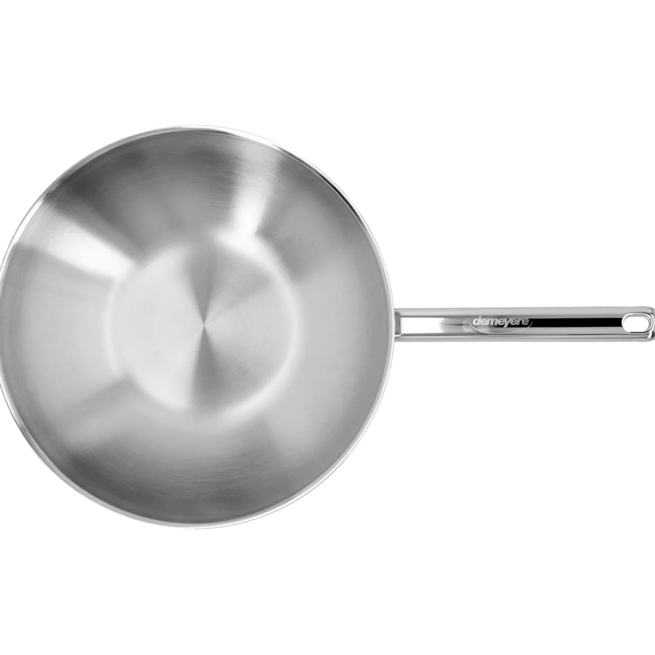 DEMEYERE Wok Flacher Boden 30 Cm, 18/10 Edelstahl Silber Shop