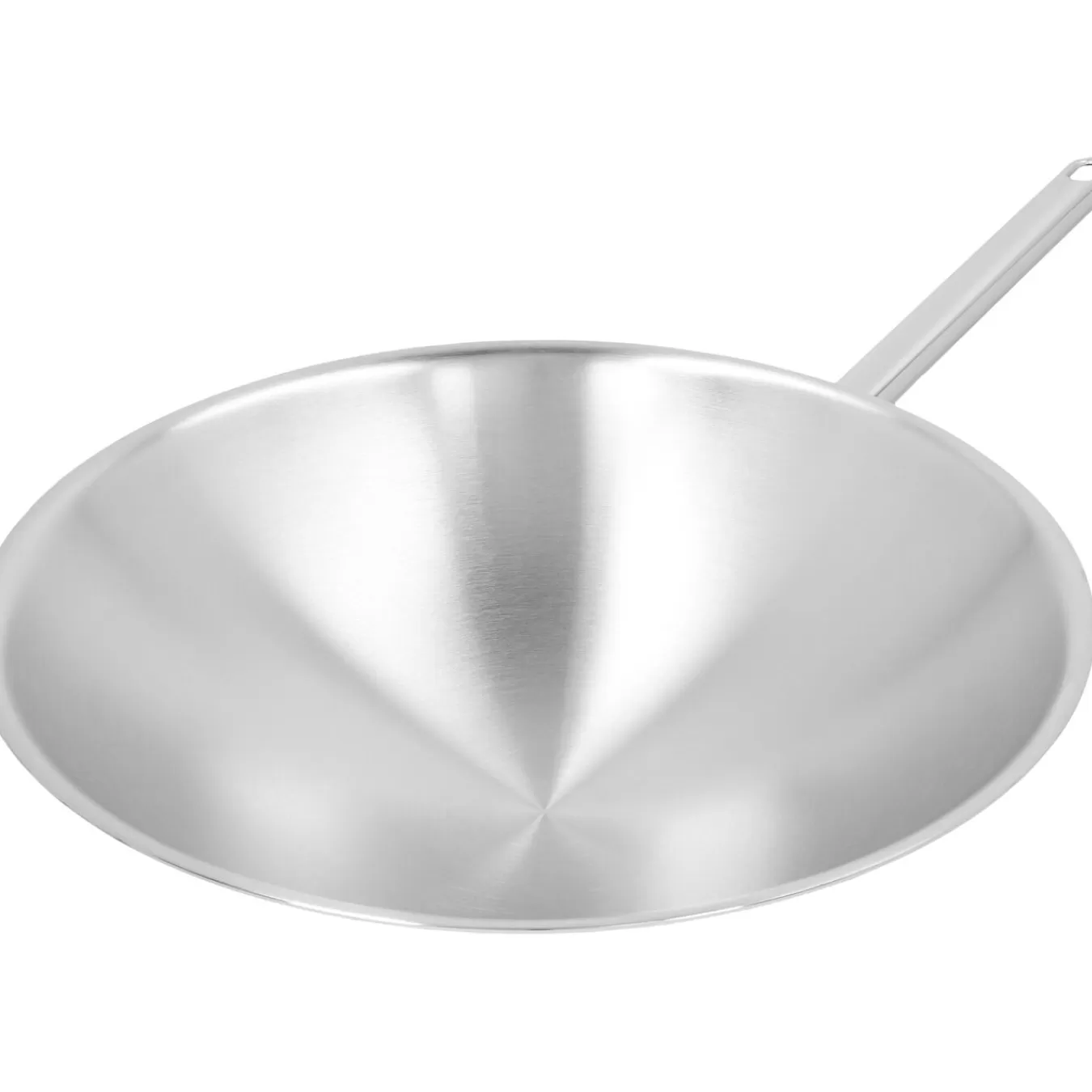 DEMEYERE Wok Runder Boden 36 Cm, 18/10 Edelstahl Silber Cheap